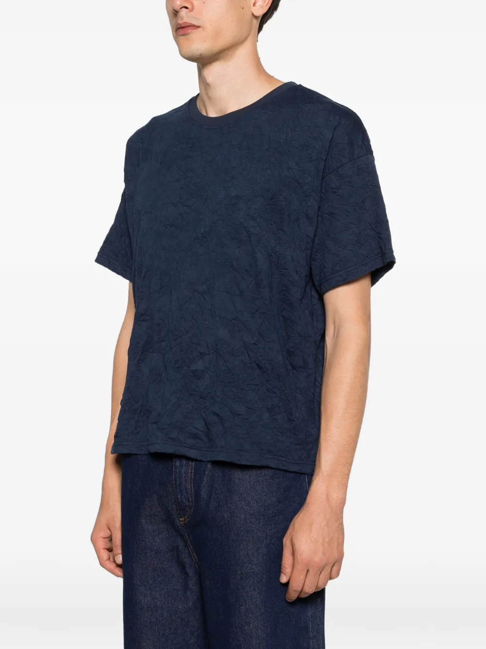  Carter Young Boxy Distressed T-shirt - Blue 