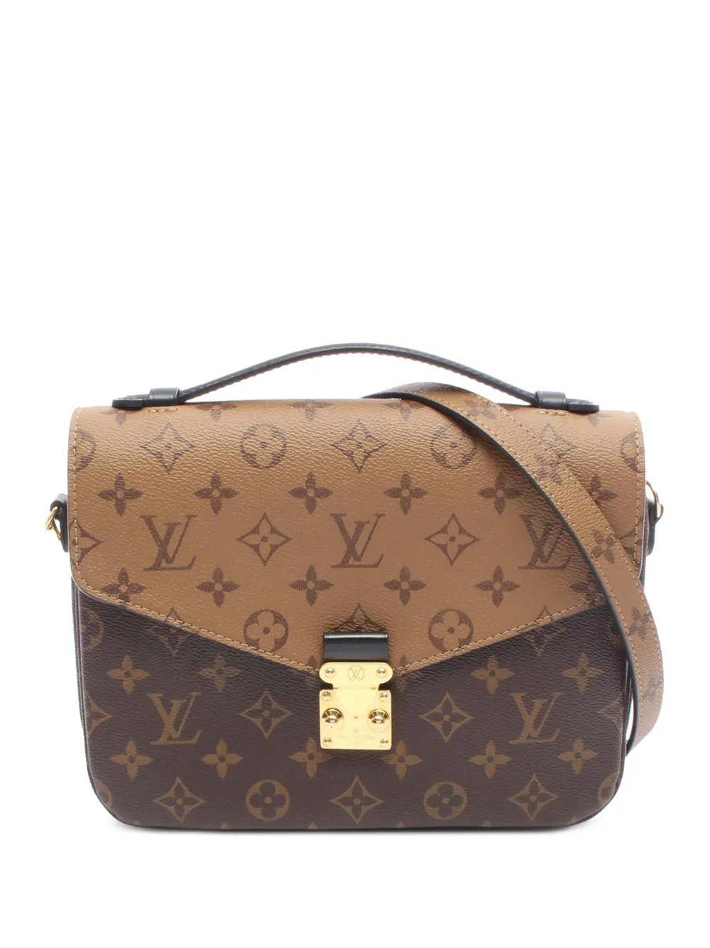 Louis Vuitton Pre-Owned 2021-2025 Monogram Reverse Pochette Metis satchel - Marrone