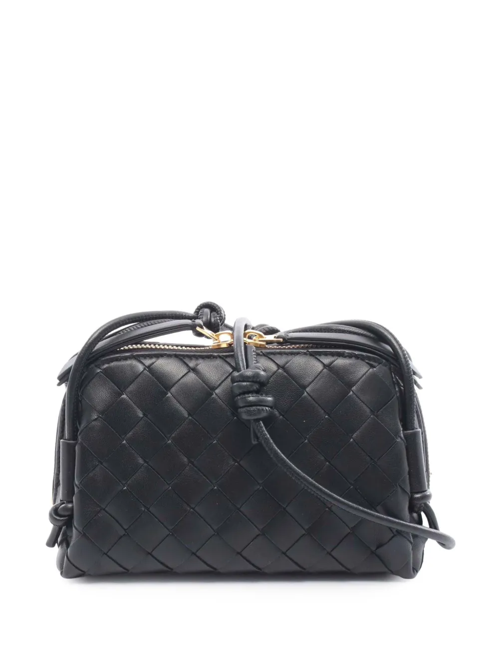 Bottega Veneta Pre-Owned 2012-2025 Mini Intrecciato Concert crossbody bag - Schwarz