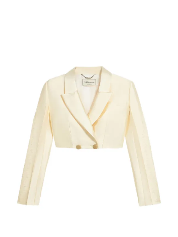 Blumarine レース クロップドジャケット | ニュートラル | FARFETCH JP