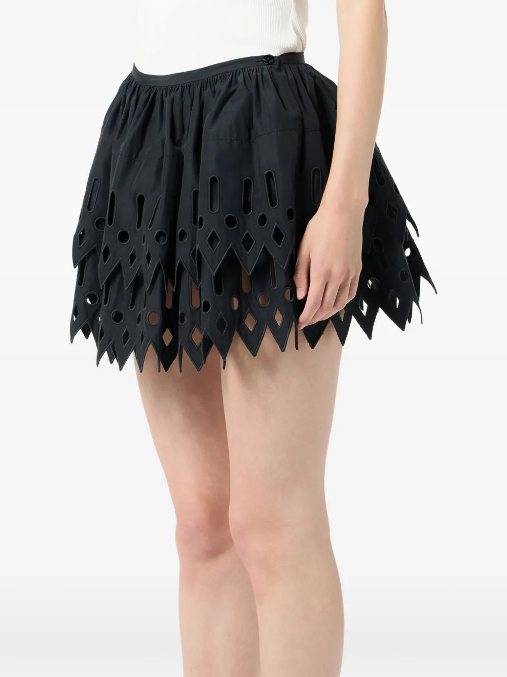 Laser-Cut Mini Skirt