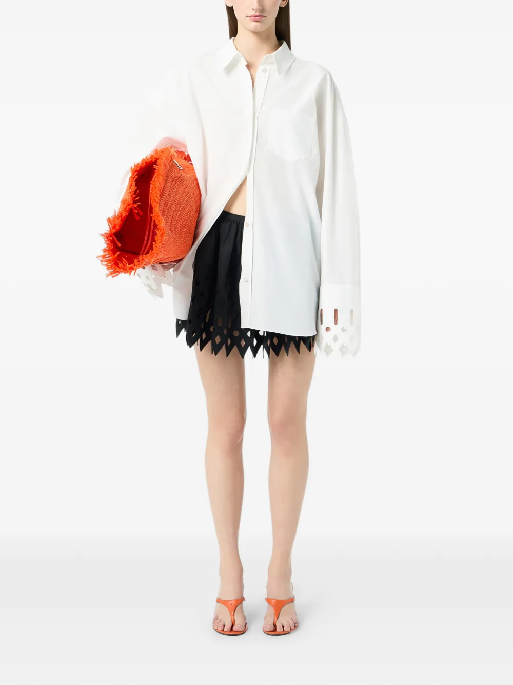 Laser-Cut Mini Skirt