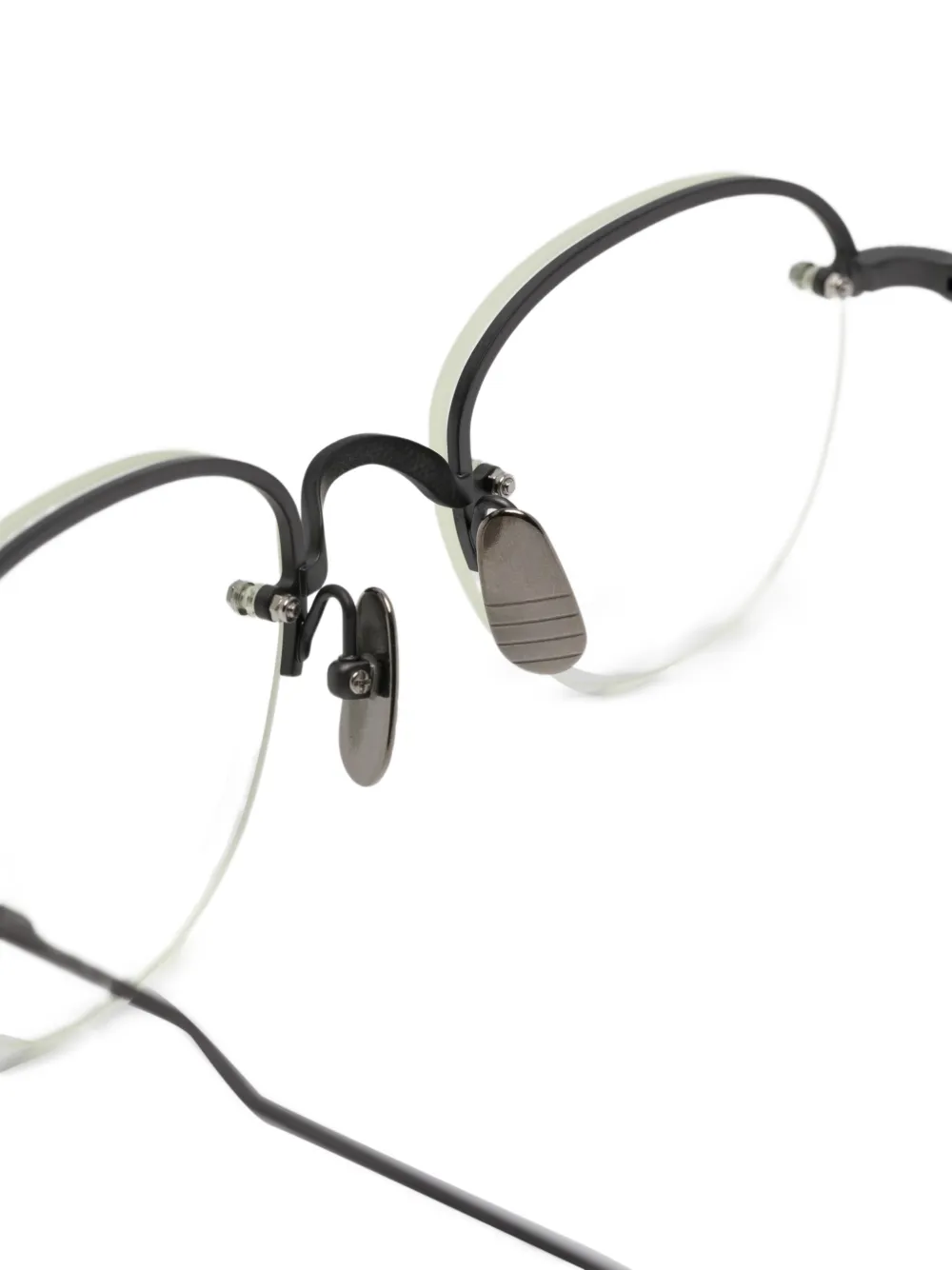 Thom Browne Eyewear Bril met rond montuur Grijs