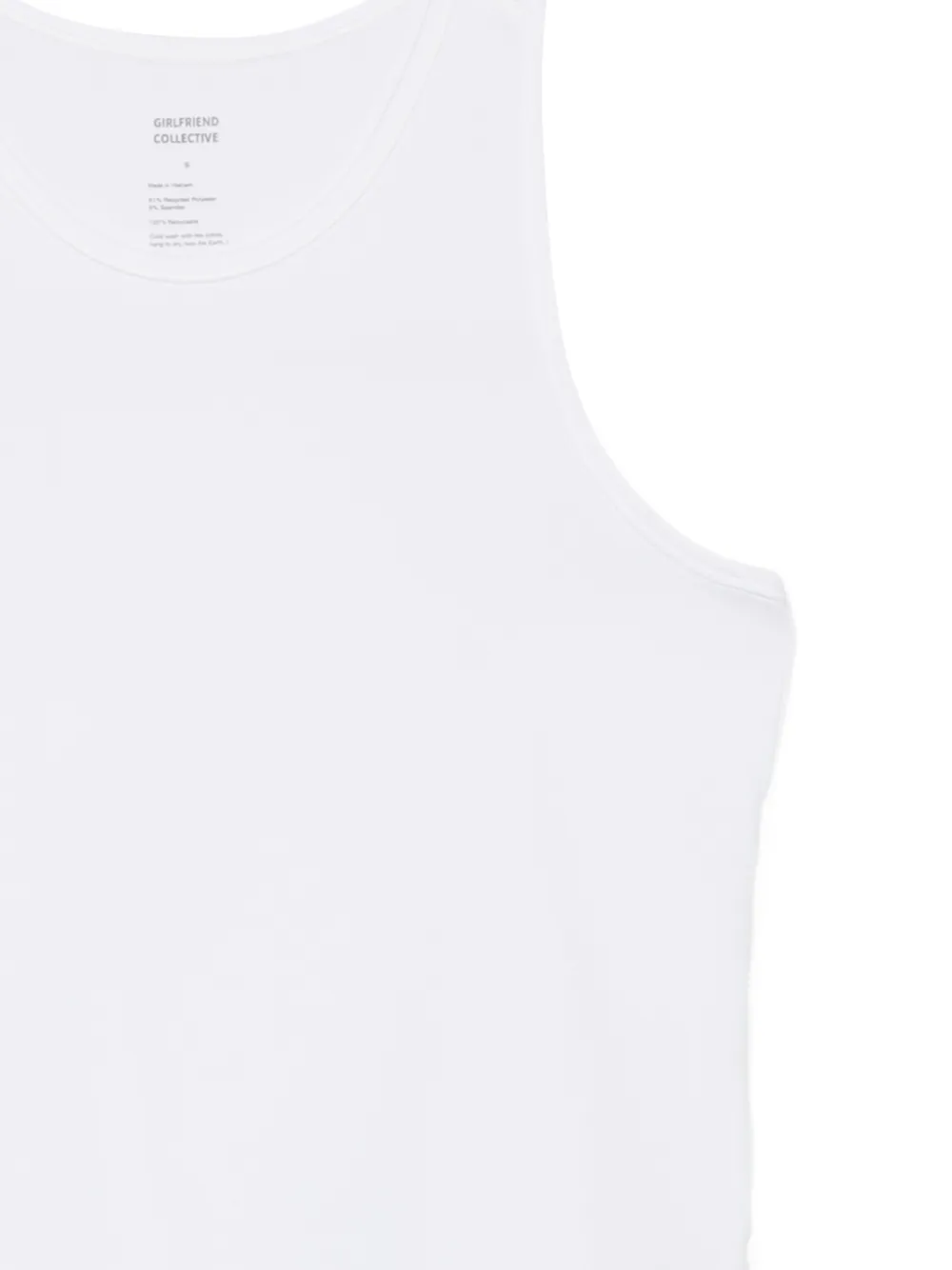 Girlfriend Collective Reset tanktop met racerback Wit