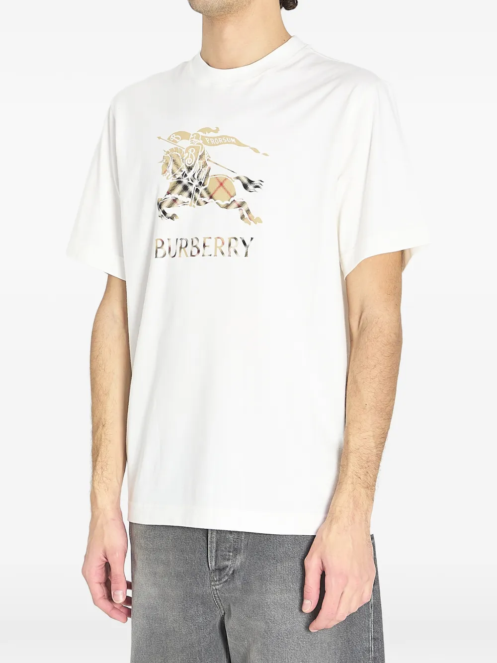 Burberry design-print T-shirt - Wit