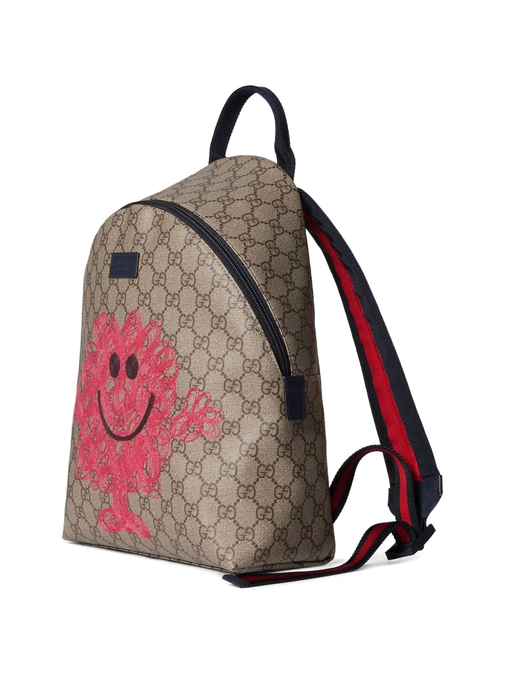  Gucci Kids Gg Signature Character Backpack - Neutrals 