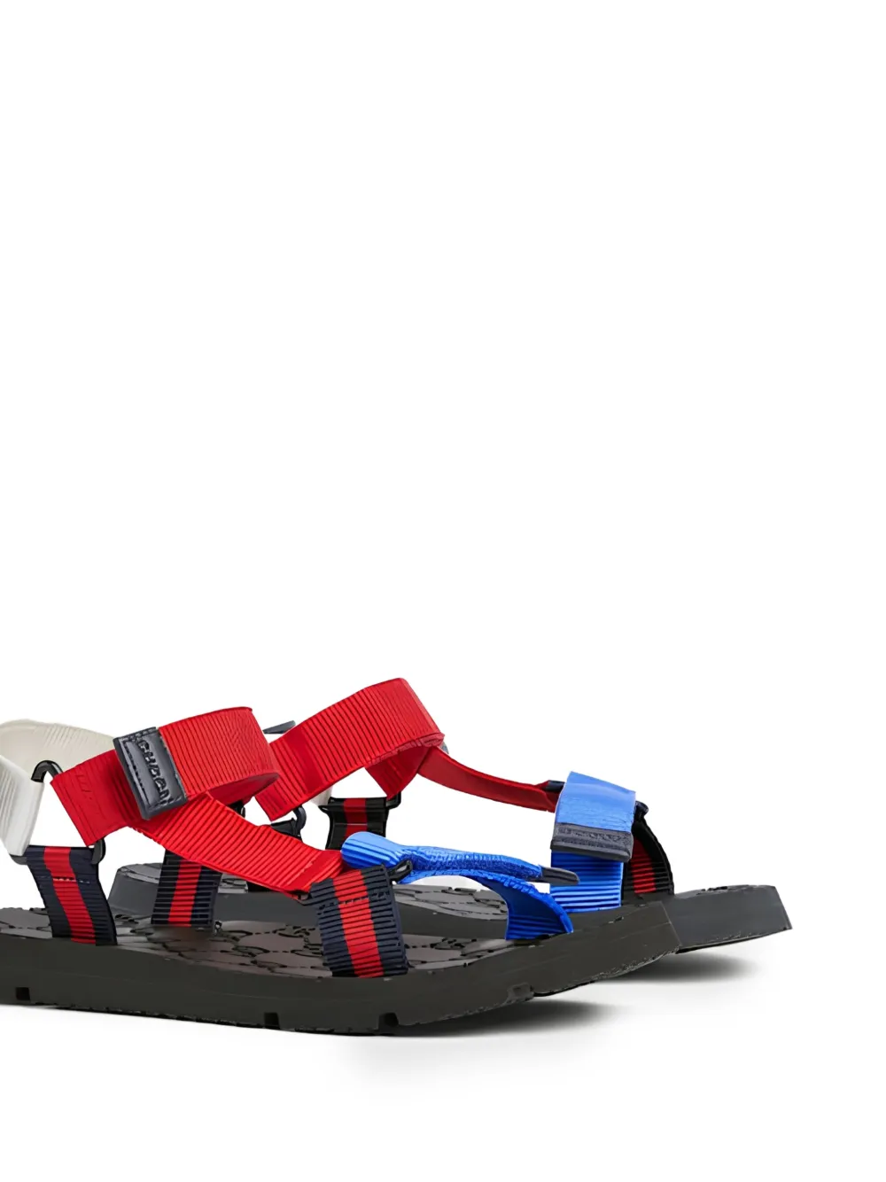 Gucci Kids web-stripe touch-strap sandals Rood