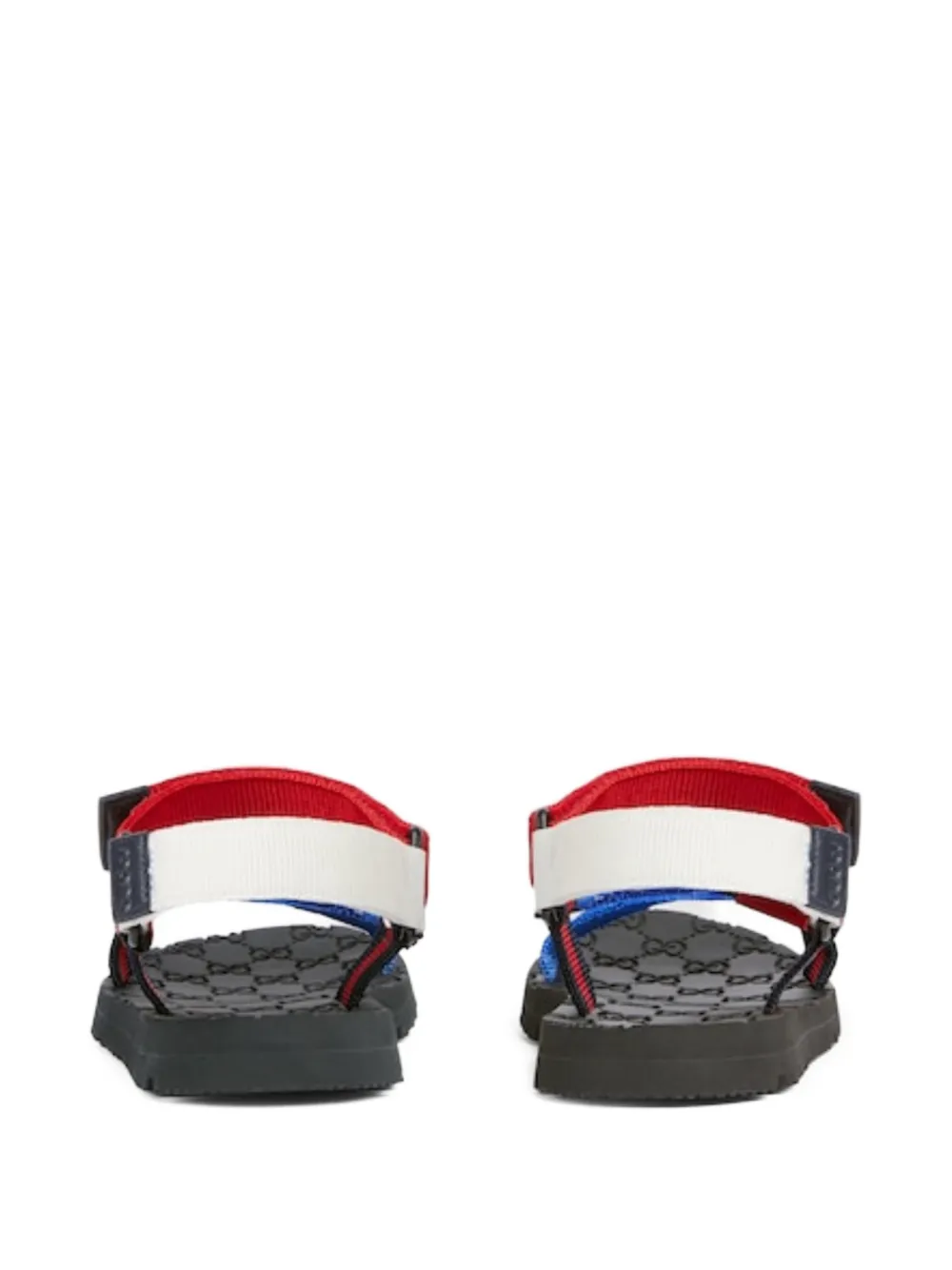 Gucci Kids web-stripe touch-strap sandals Rood