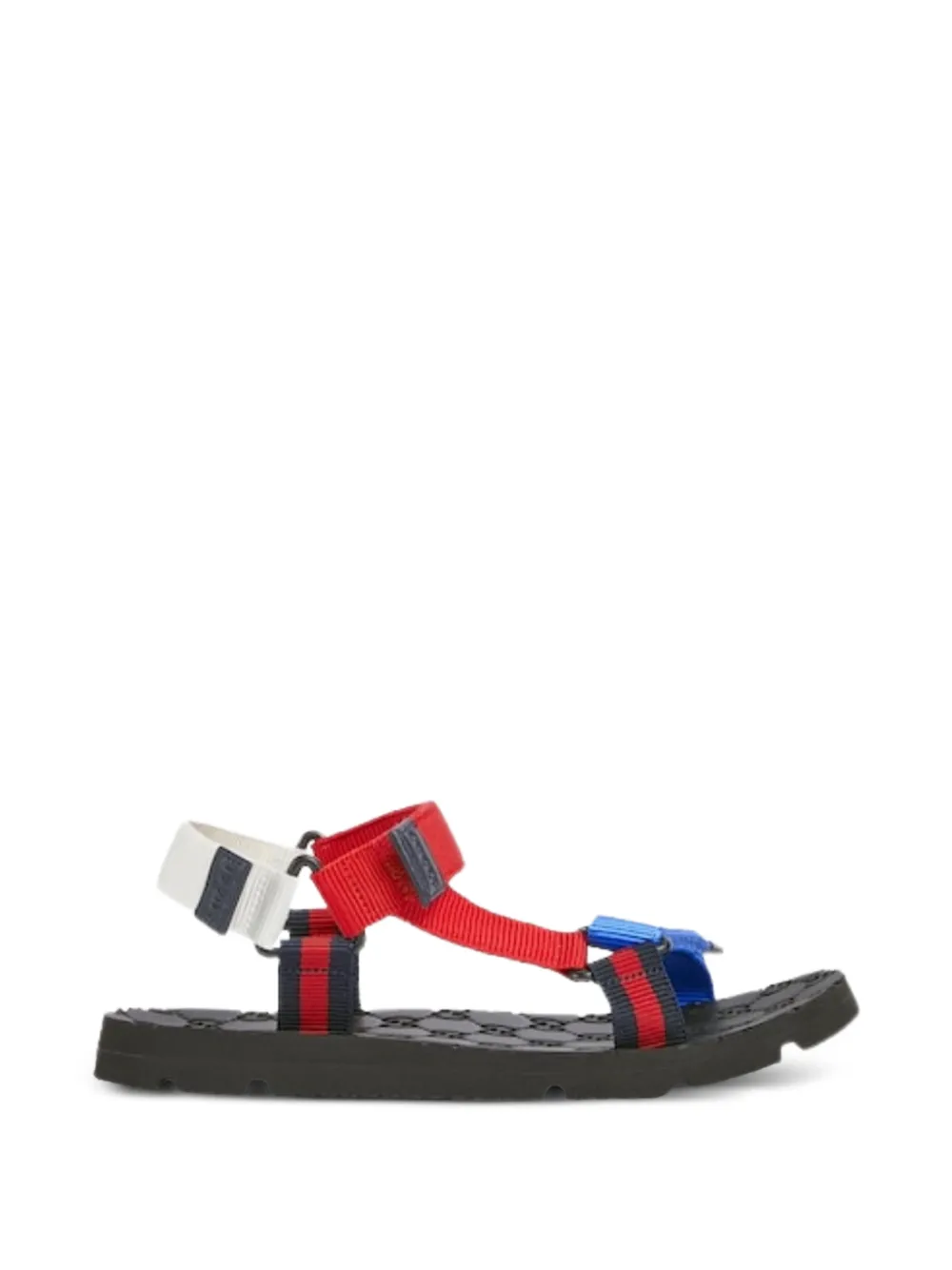 Gucci Kids web-stripe touch-strap sandals Rood