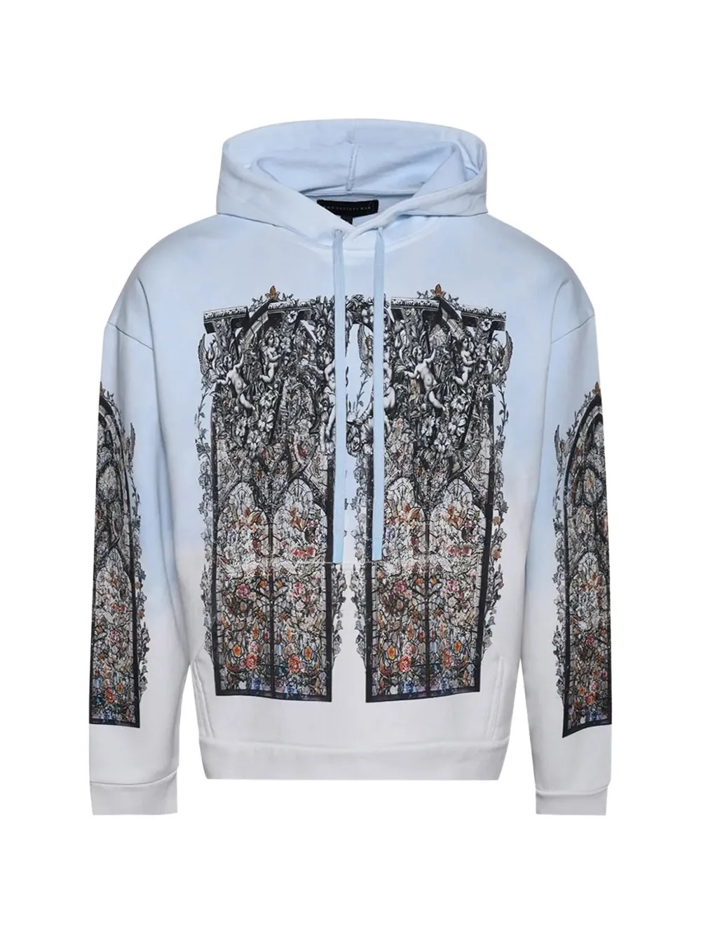 Who Decides War Ignatius graphic hoodie - Blue