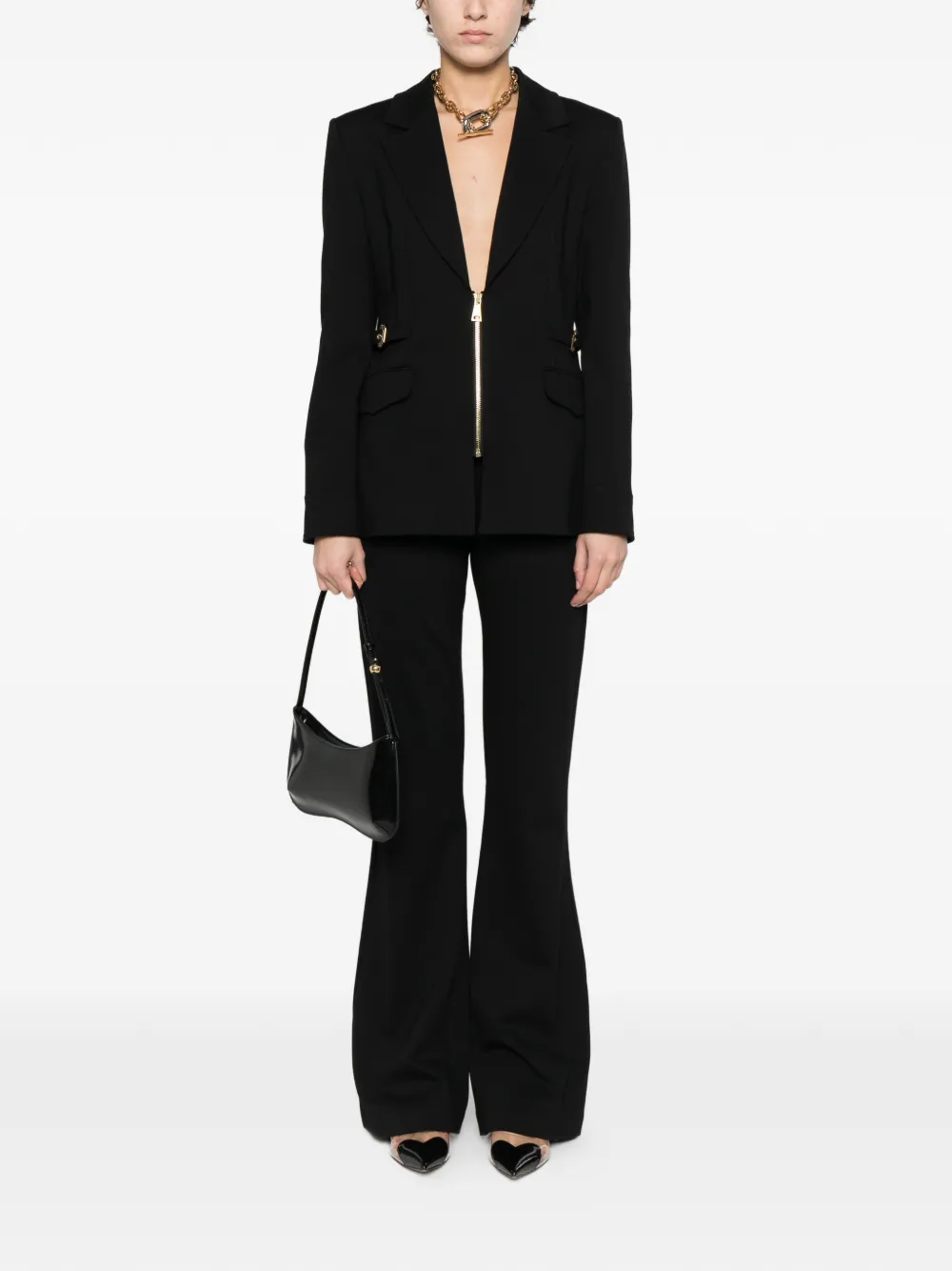Versace Jeans Couture Blazer met rits Zwart
