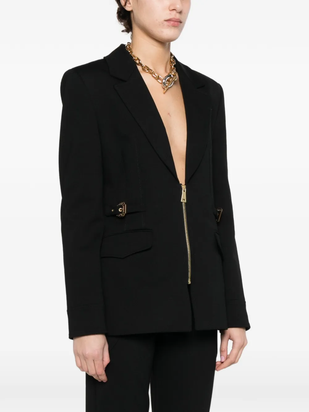 Versace Jeans Couture Blazer met rits Zwart
