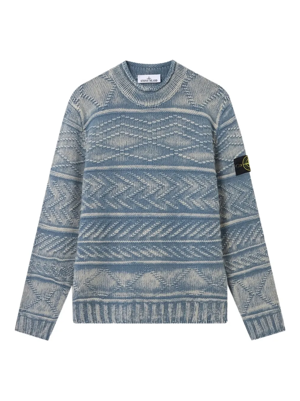 Stone Island patterned sweater - Blau