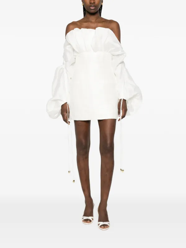 aje white dress mini Aje - Violette Bubble Mini Dress White