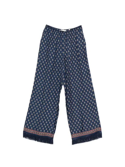 DÔEN Lavon fringes paisley trousers