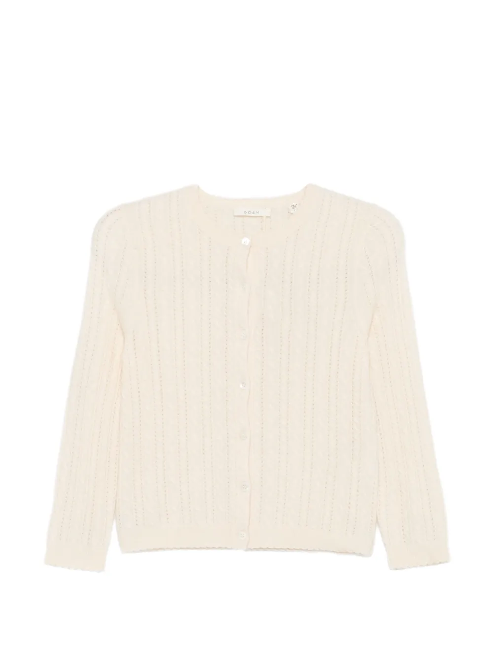 DÔEN Danae cable-knit cardigan - Toni neutri