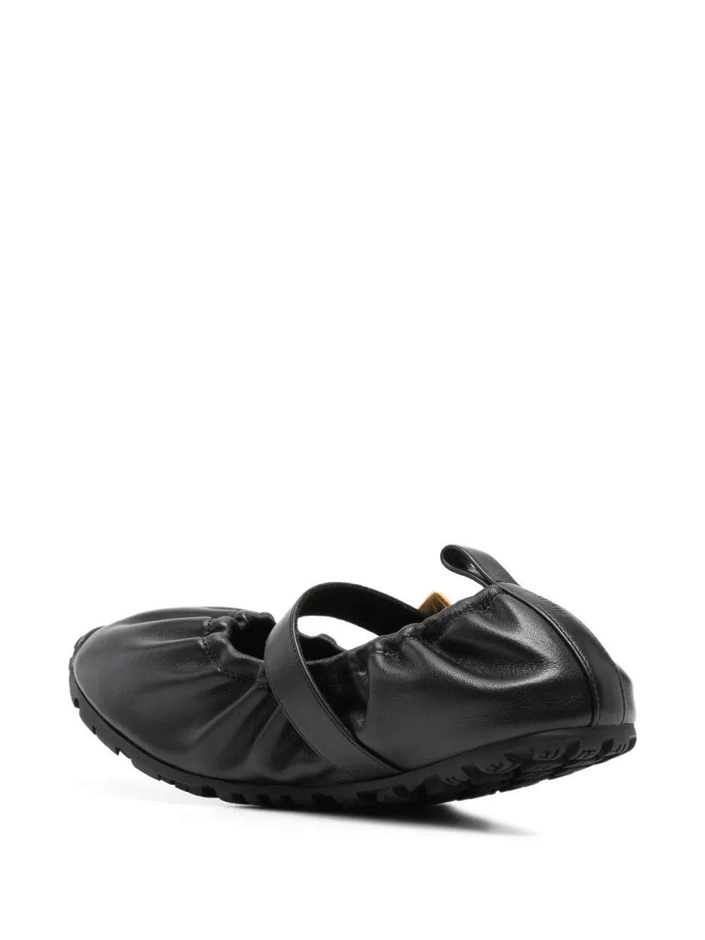 Balmain Buckle Strap Ballerina - Black 