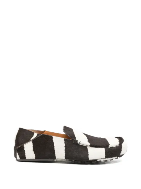 Tod's striped gommino loafers