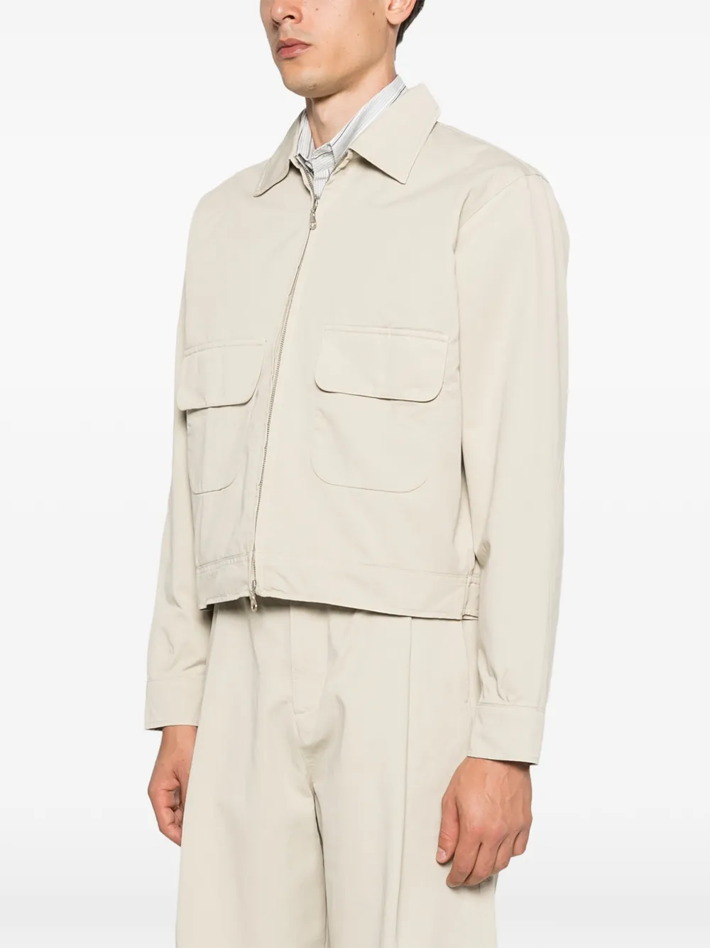  Carter Young Pocket Zip Jacket - Neutrals 