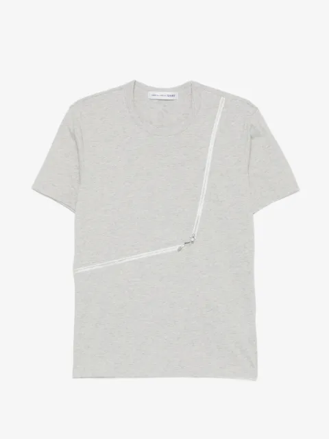 Comme Des Garçons Shirt zip-detail cotton T-shirt
