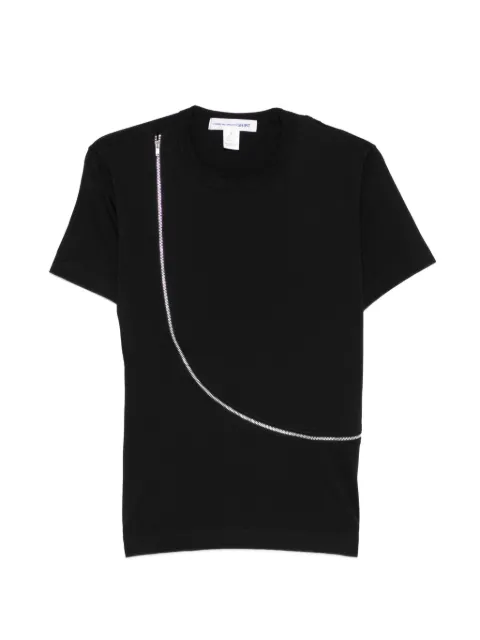 Comme Des Garçons Shirt zip knitted T-shirt