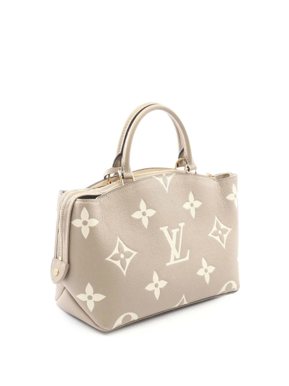 Louis Vuitton Pre-Owned 2021-2025 Bicolor Monogram Empreinte Giant Petit Palais satchel - Marrone