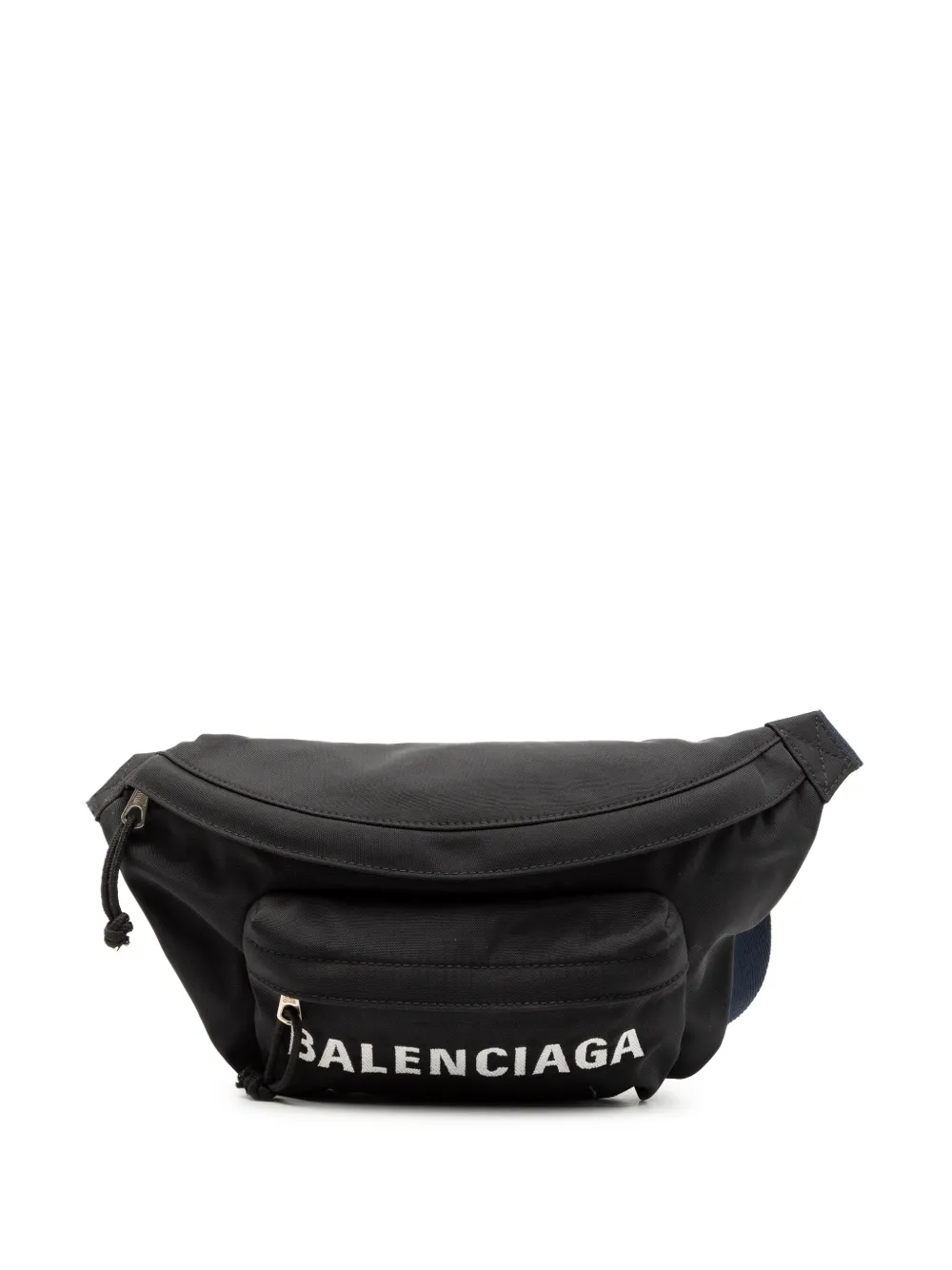 Balenciaga Pre-Owned 2020 Nylon Logo Wheel belt bag - Nero