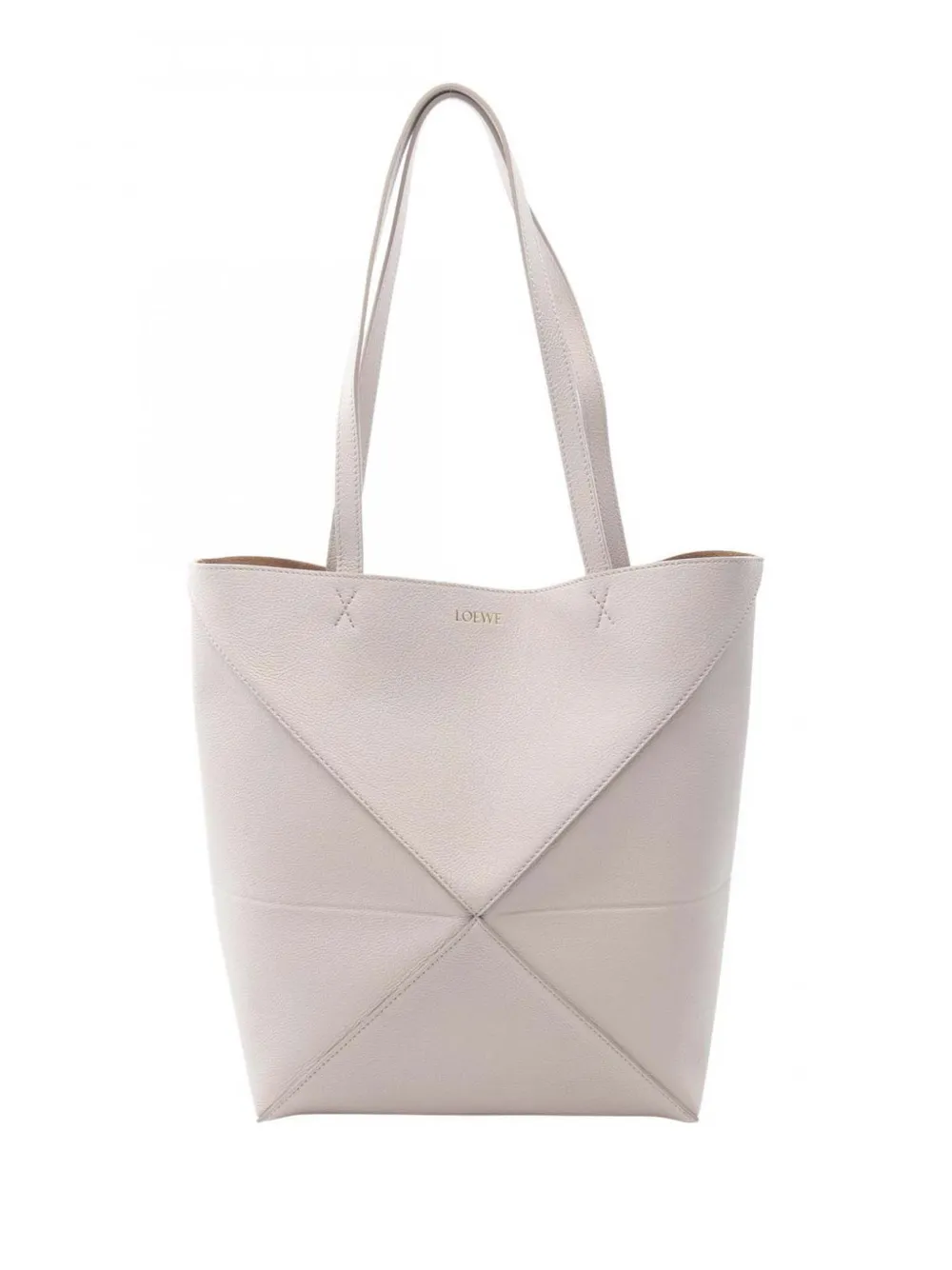 Loewe Pre-Owned 2010-2025 Medium Calfskin Puzzle Fold tote bag - Grigio