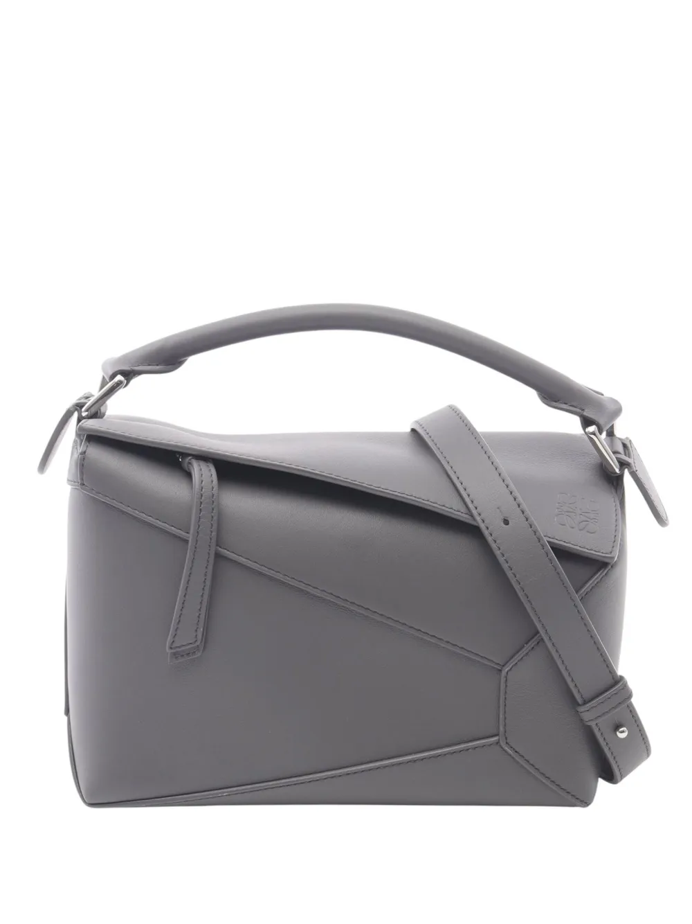 Loewe Pre-Owned 2010-2025 Small Calfskin Puzzle satchel - Grigio