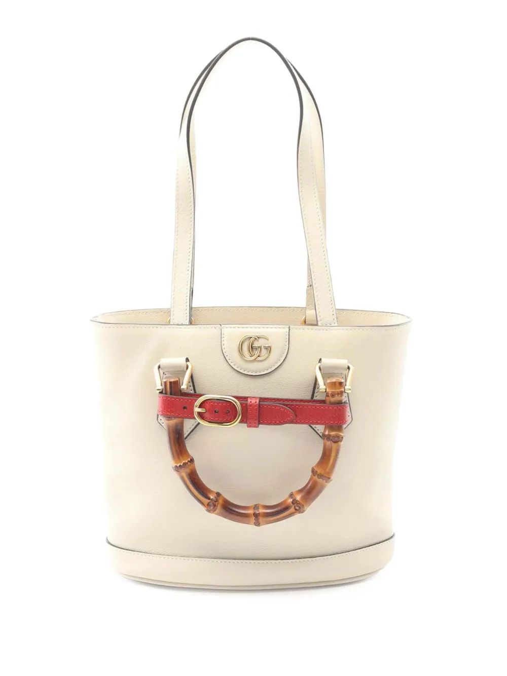Gucci Pre-Owned 2016-2025 GG Marmont Bamboo Diana tote bag - Bianco