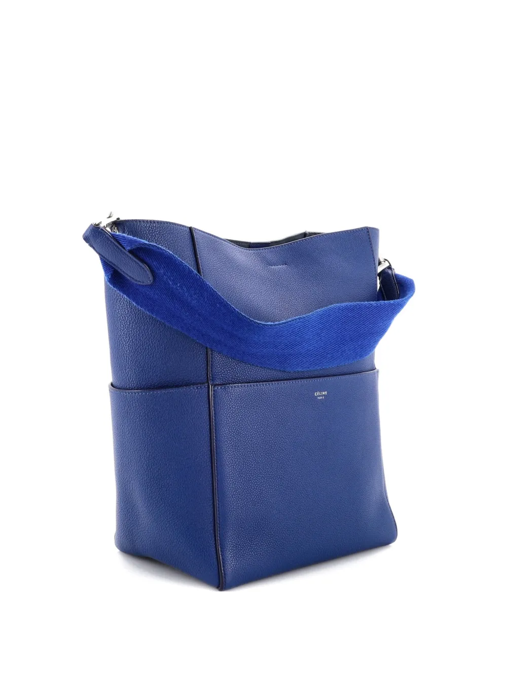 Celine Pre-Owned Sangle Seau Bag Calfskin Large shoulder bag - Blu