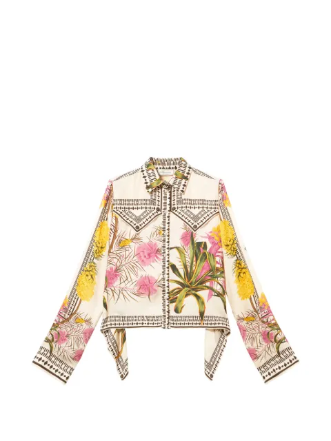 Blumarine top con estampado floral