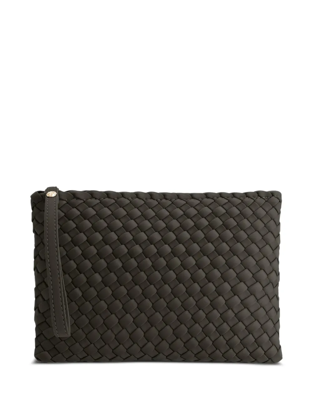 MARREA Clutch con design intrecciato - Marrone