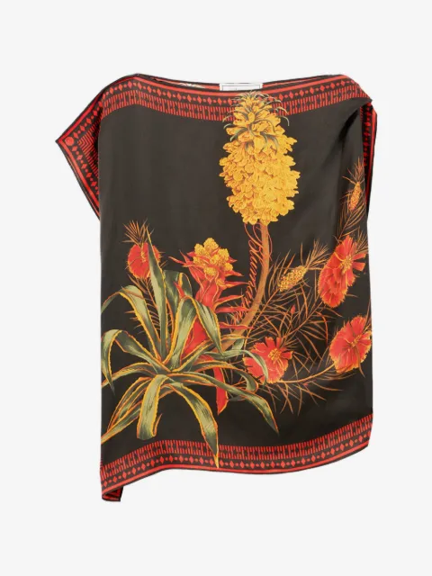 Blumarine top con estampado floral