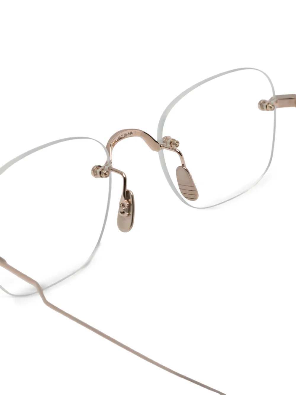 Rimless Geometric Sunglasses