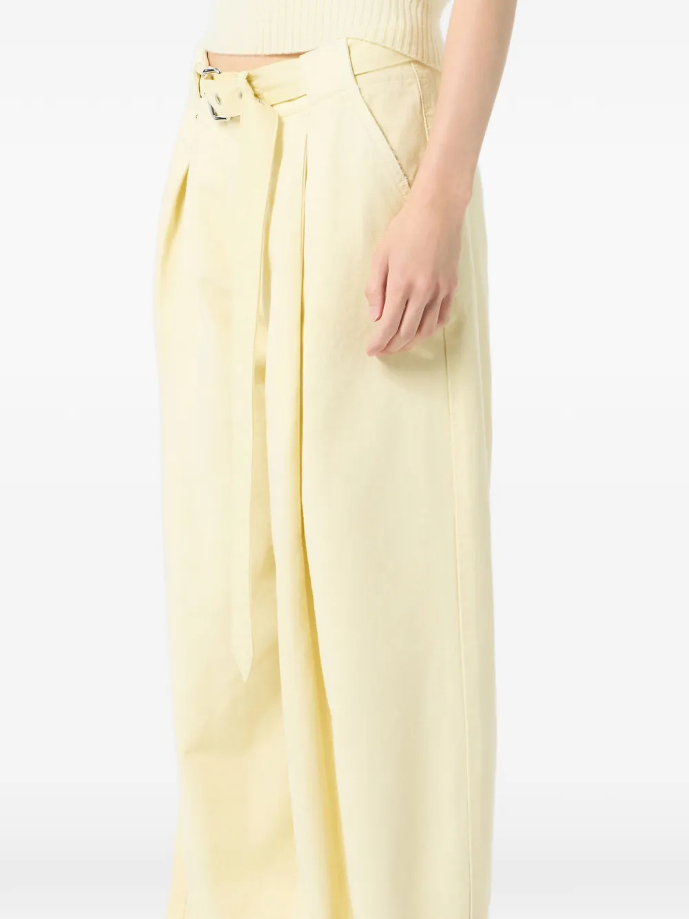 Belted Canvas Trousers