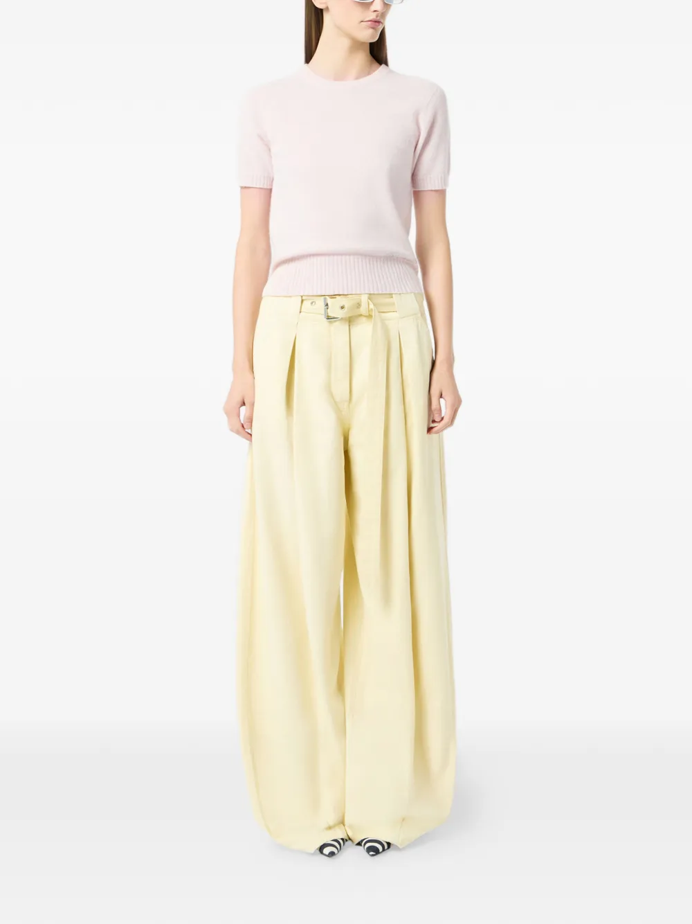 Blumarine T-shirt met geborduurd logo Roze
