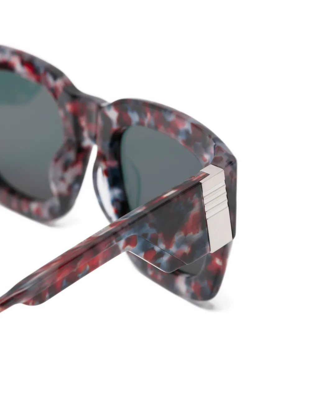  Thom Browne Eyewear Square Frame Sunglasses - Red 