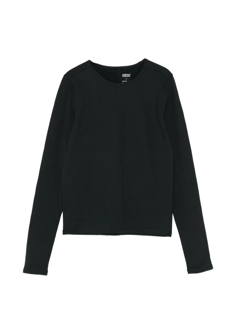Girlfriend Collective T-shirt Reset a maniche lunghe - Nero