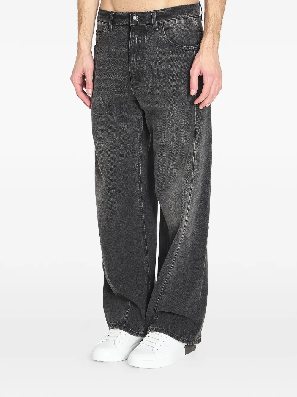 Dolce & Gabbana logo-plaque denim jeans - Grijs