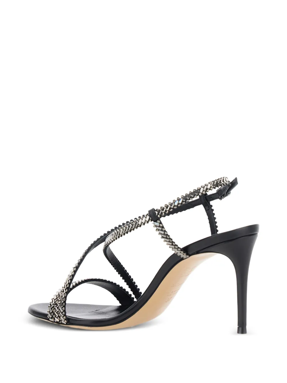 Casadei Josephine sandalen met bandjes en hak Zwart