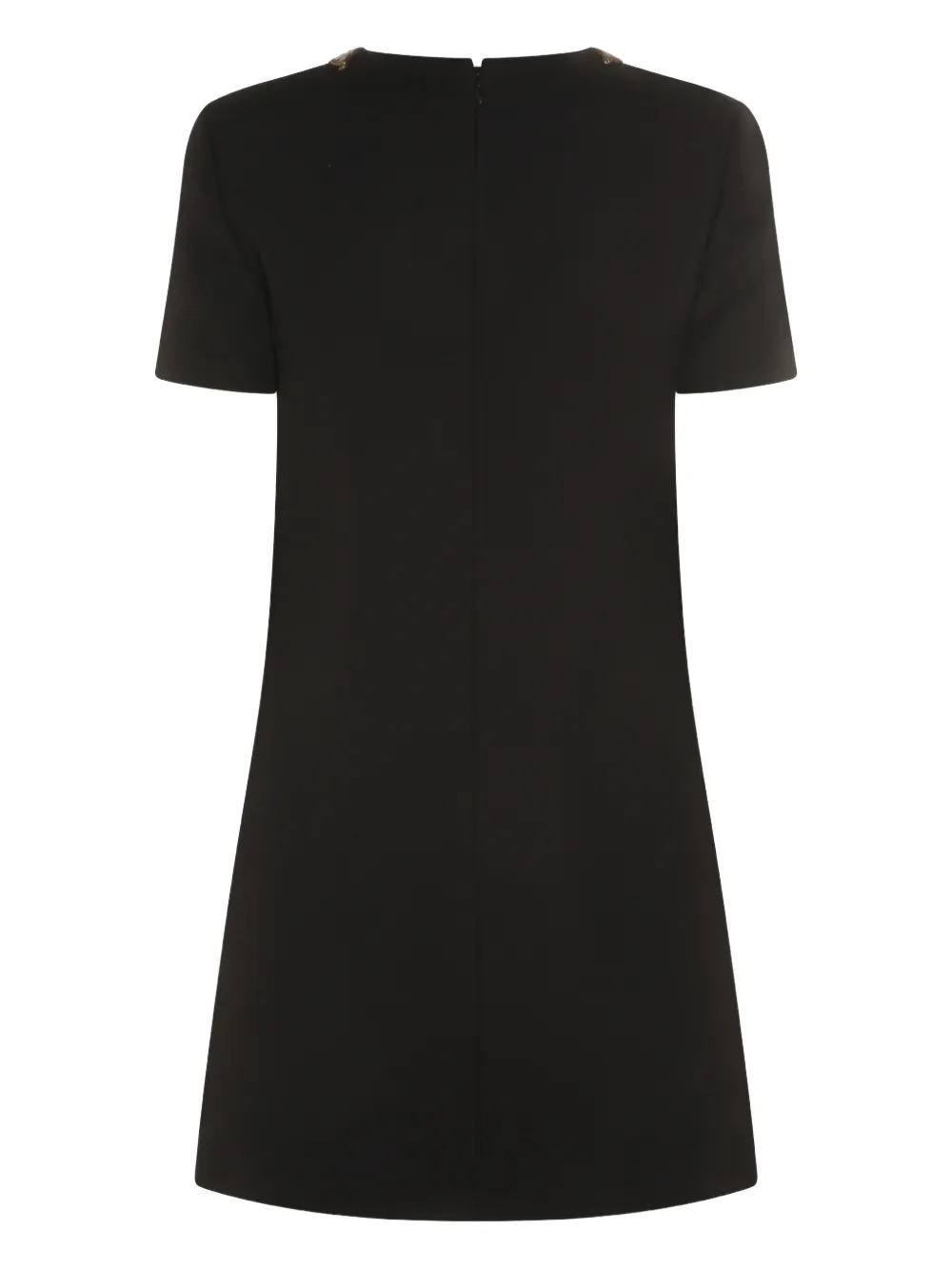 Valentino Garavani embellished-collar mini dress - Zwart