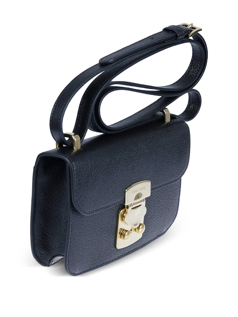 adjustable-length textured crossbody bag