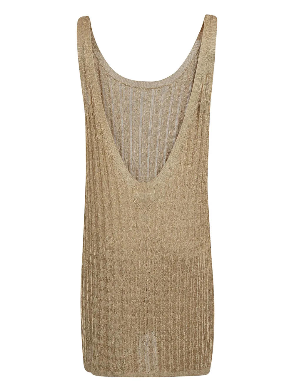 Prada metallic knitted mini dress - Goud