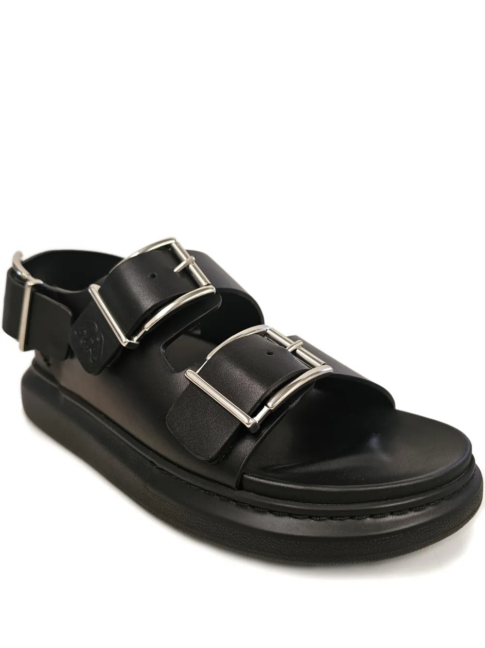 Alexander McQueen buckle-strap sandals - Schwarz