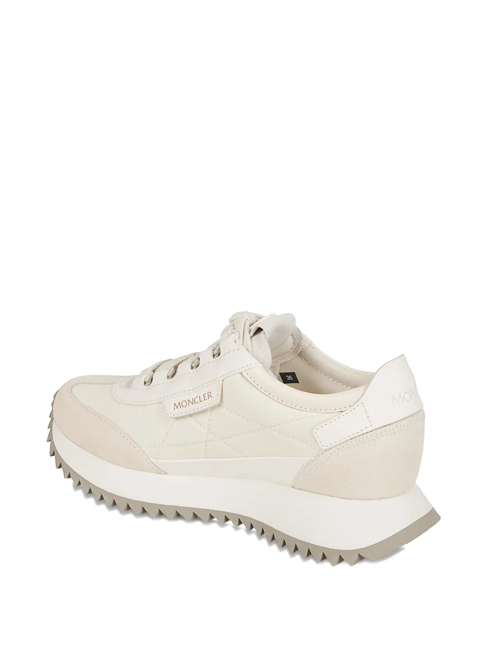 Moncler Pacey2 embossed-logo low-top sneakers Beige