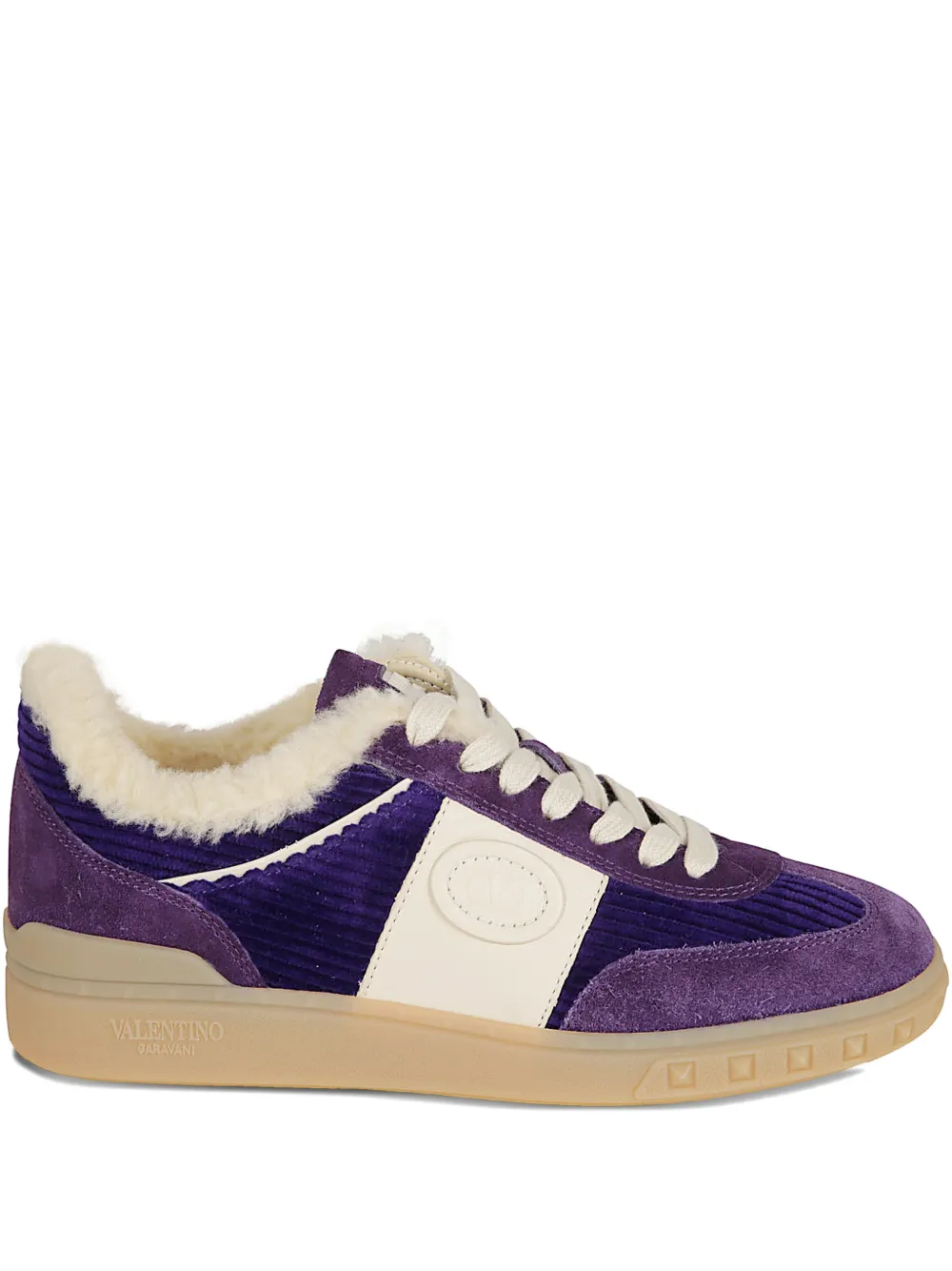 Valentino Garavani Upvillage lace-up V-logo sneakers - Violett
