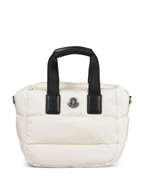 Moncler mini padded logo-patch tote bag