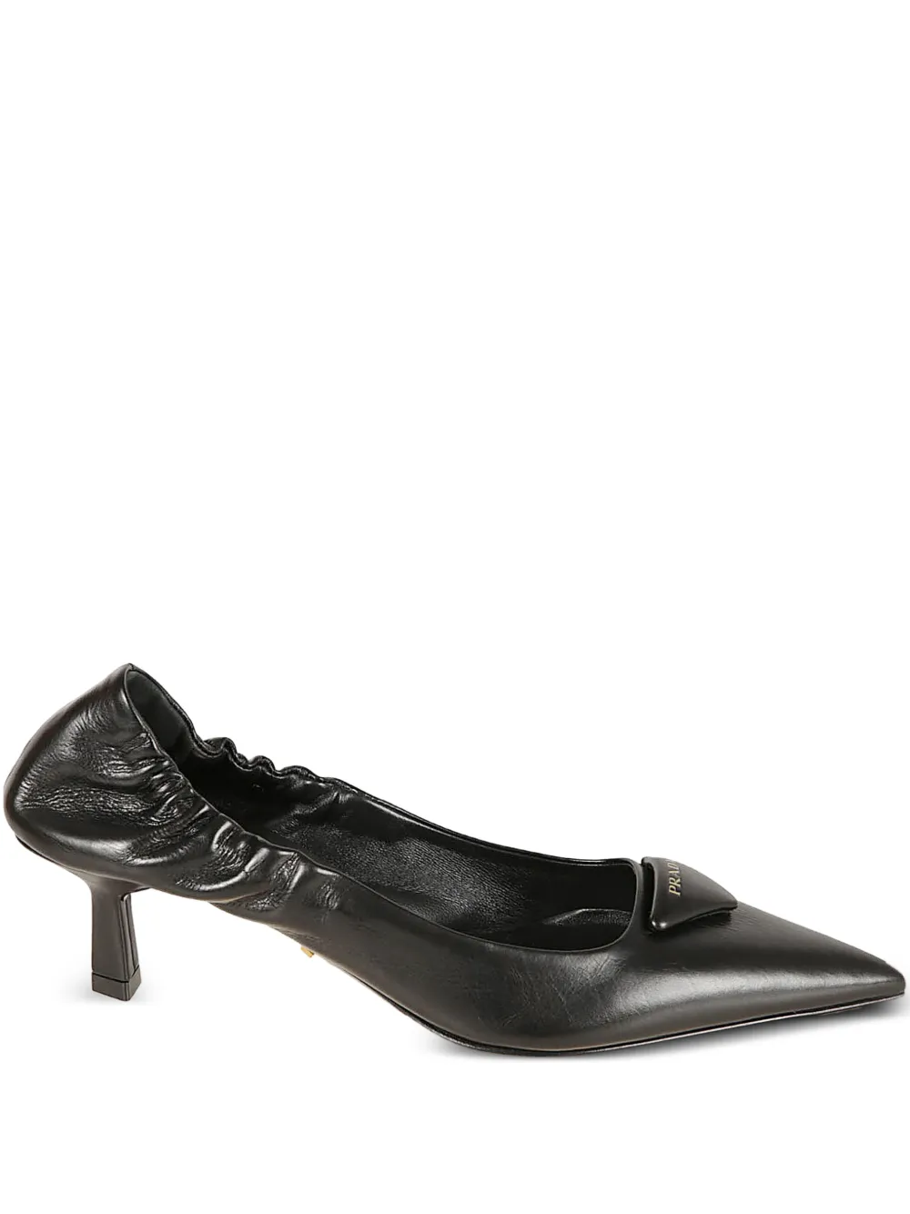 Prada elastic-hem heel pumps - Nero