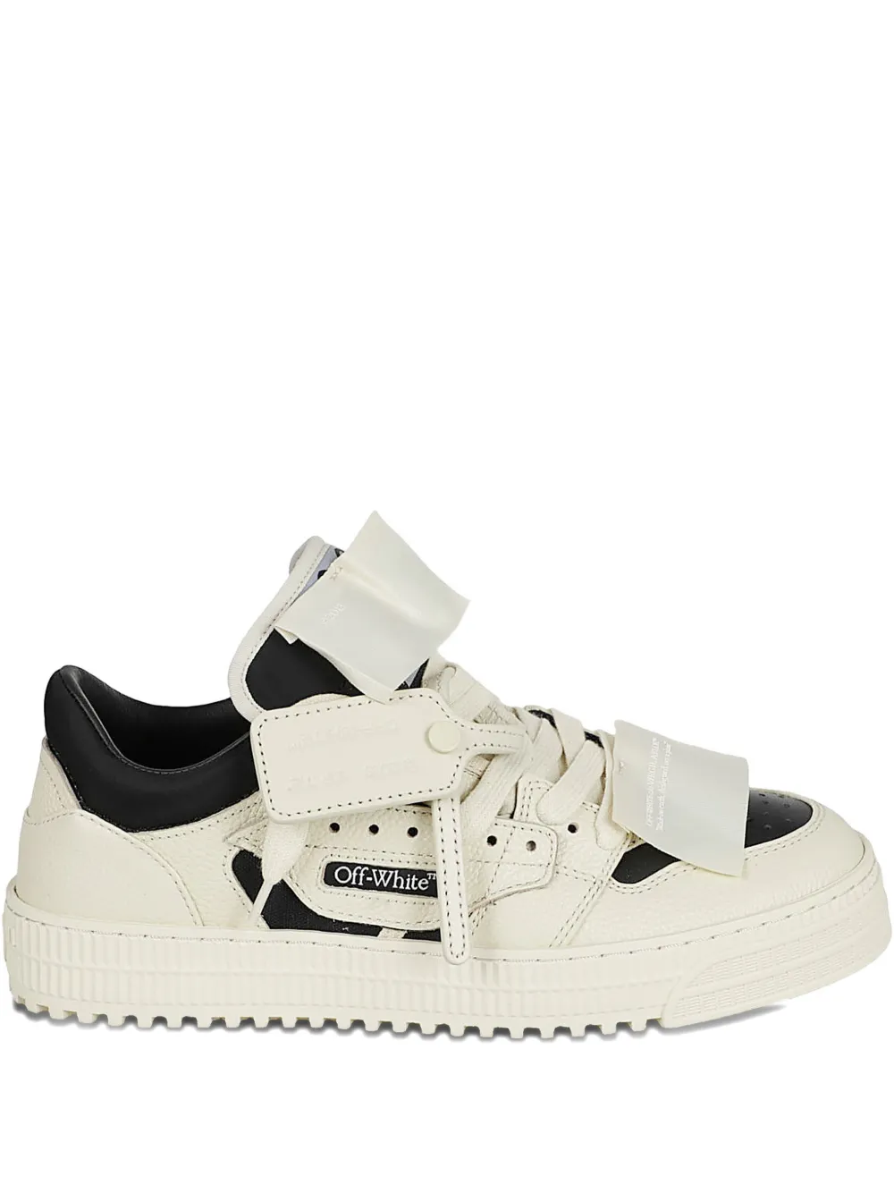 Off-White black panelled sneakers - Nude